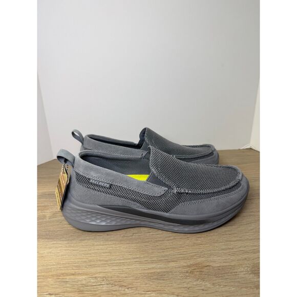 Skechers Slade Munson Slip On Shoe Men’s Size 7.5 Gray Suede Mesh Comfort Casual - Picture 8 of 10
